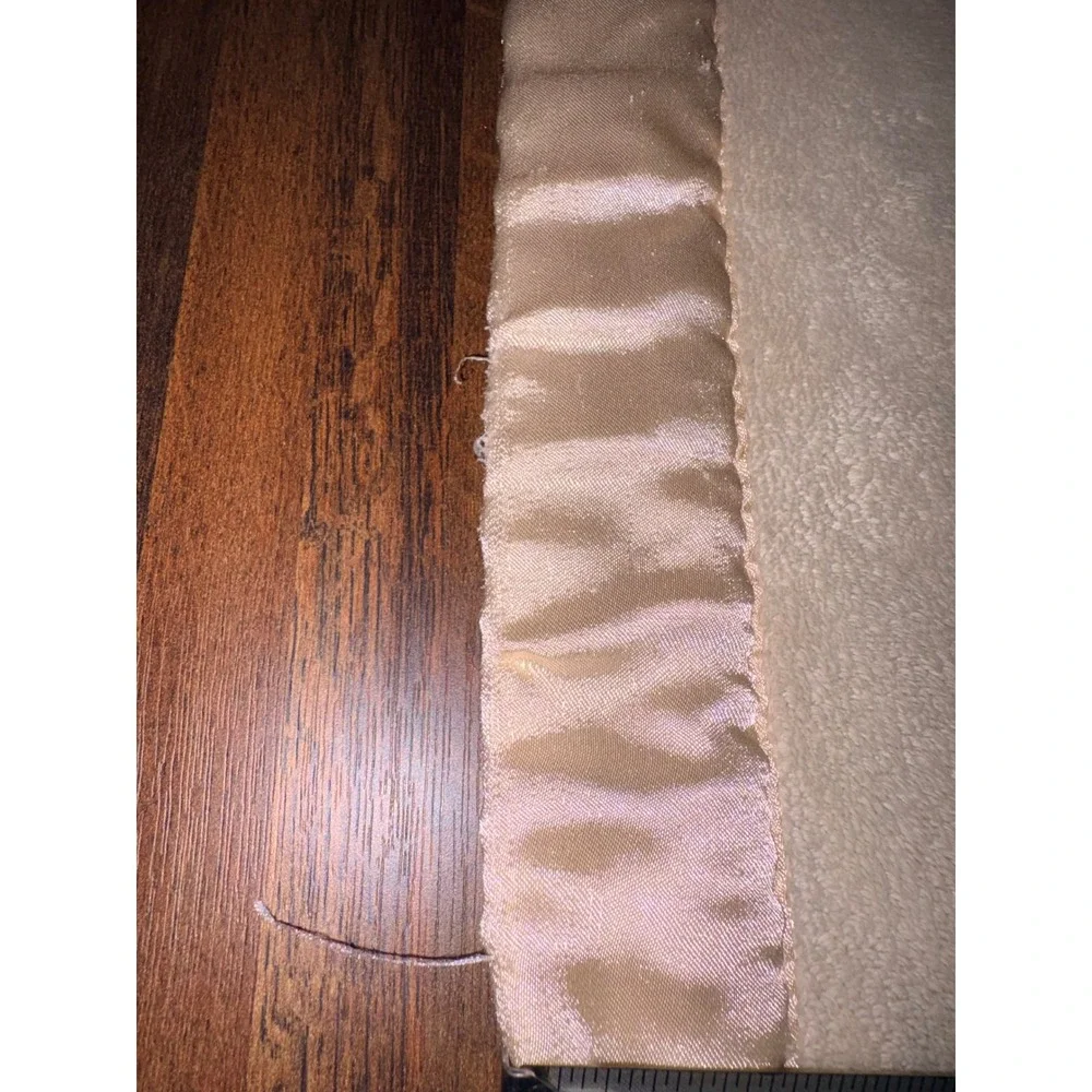 RedEnvelope‎ Cream Plush Baby Blanket Embroidered Owls Satin Trim 29x39